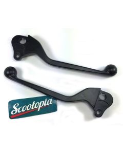 Scootopia Vespa Black Dog Leg Handle Bar Lever set