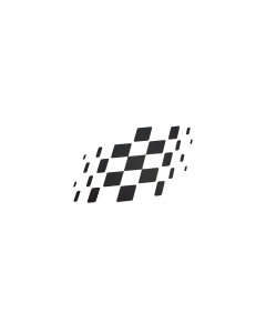 Scootopia Lambretta GP Chequered Flag Legshield Sticker